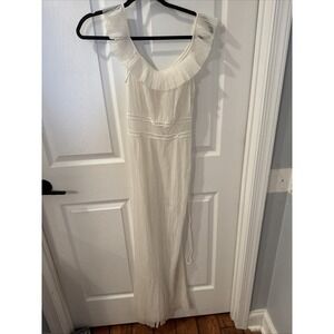 Vintage 50s Luxite by Holeproof Long Cream  Nylon Gown Size 32 Made‎ in USA